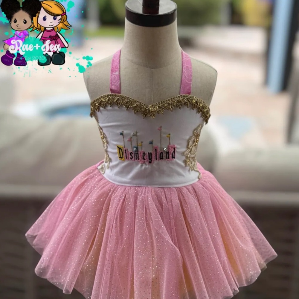 Pink and Gold Custom Disneyland Dress